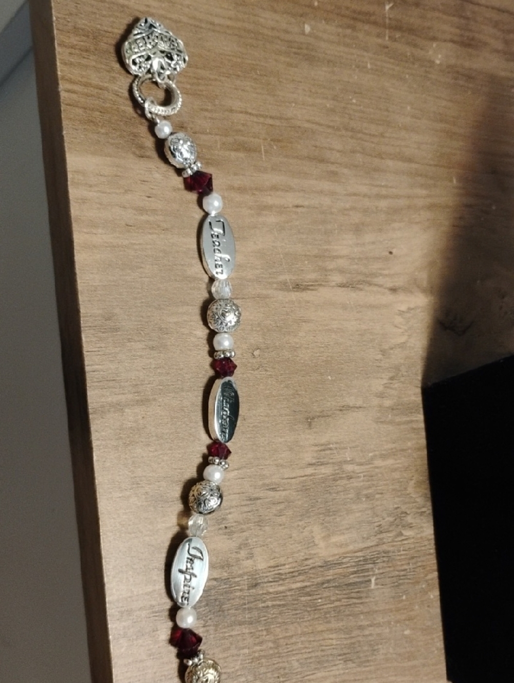 Expressively Yours Bracelet for Teachers 8" Inspirational Charms Heart Gift
